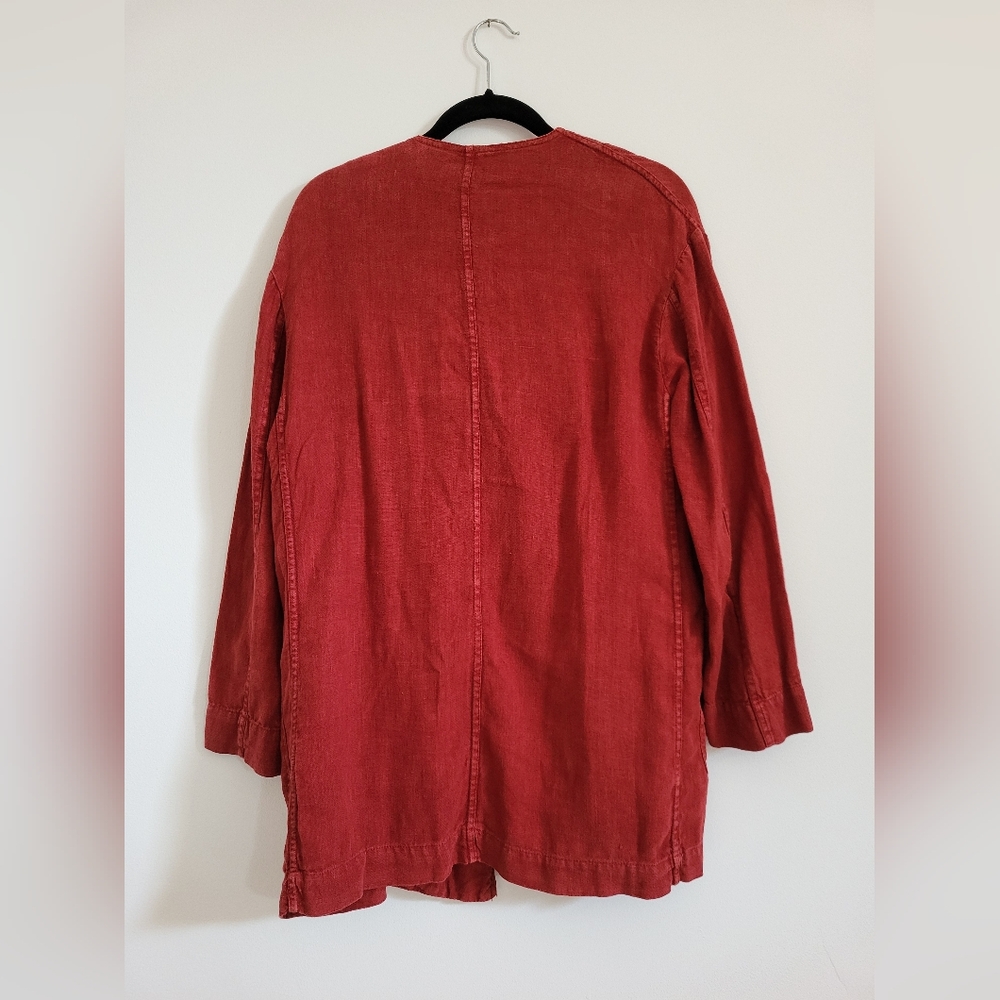 Raspberry Linen Cardian/Robe - Picture 4 of 4